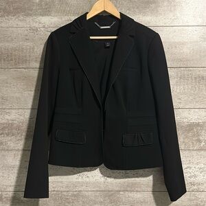White House Black Market Fitted Blazer Hook & Eye Closure, Belted Back Cinch 12